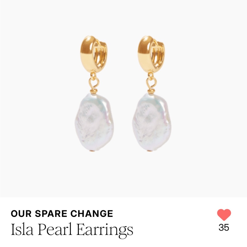 Gold and White Pearl Drop Earrings